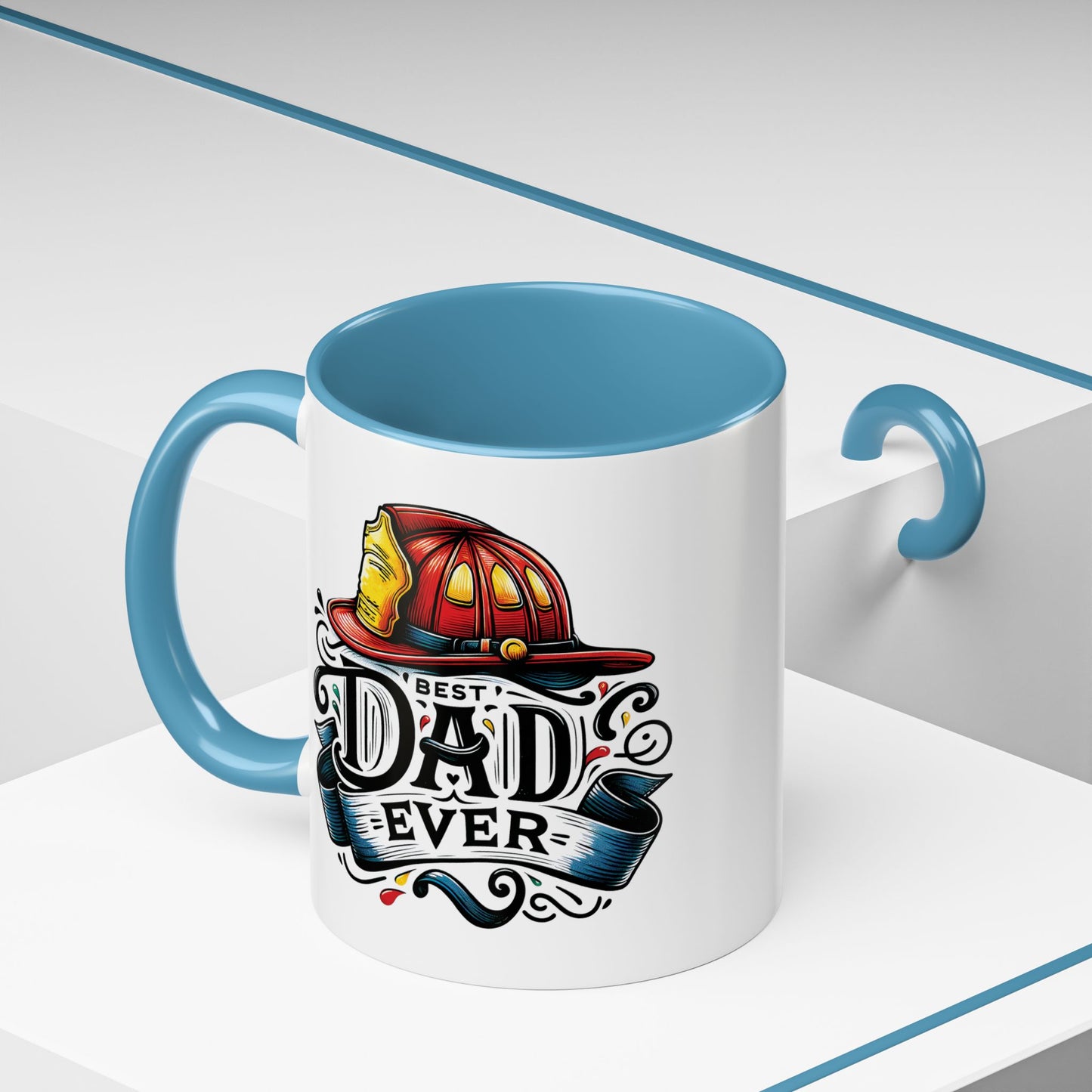Father's Day Mug - Best Dad Ever Fireman