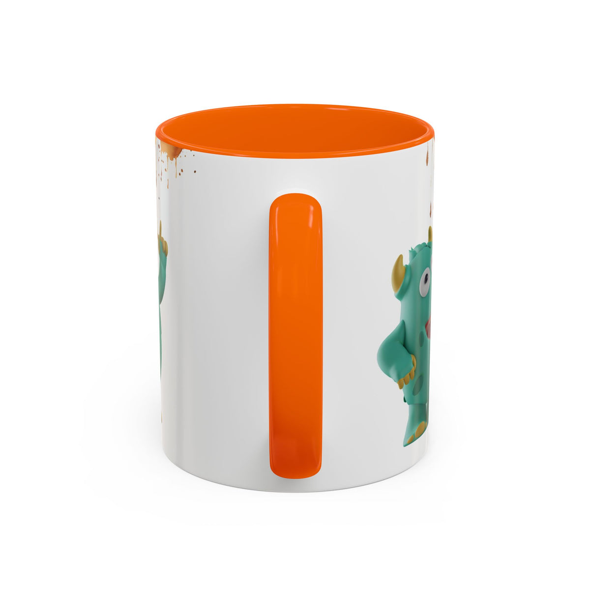 Humor Mug - Monster Drinks Coffee Spill