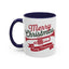 Christmas Mug - Red & Green Text Trumpet