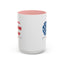 4th of July Mug - God Bless America Flag Heart
