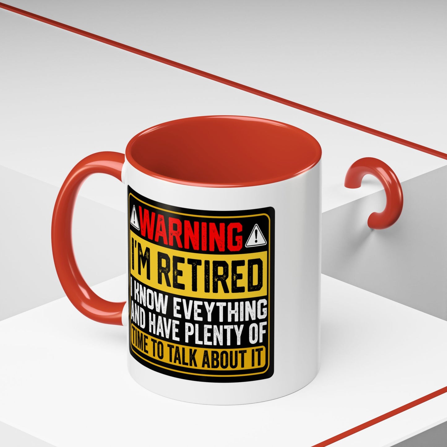 Office Mug - Warning I'm Retired