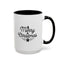 Christmas Mug - Merry Christmas Black Text Tree Star Present