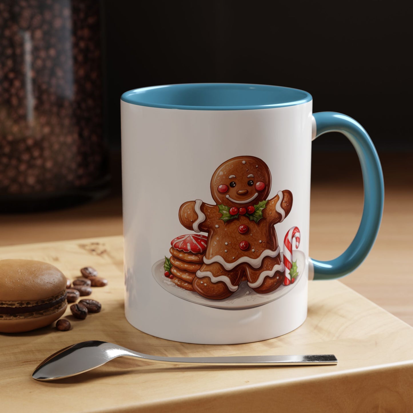 Christmas Mug - Gingerbread Man Cookies and Candy
