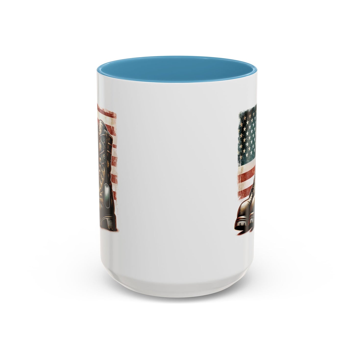 4th of July Mug - Fallen Soldier Boots Flag