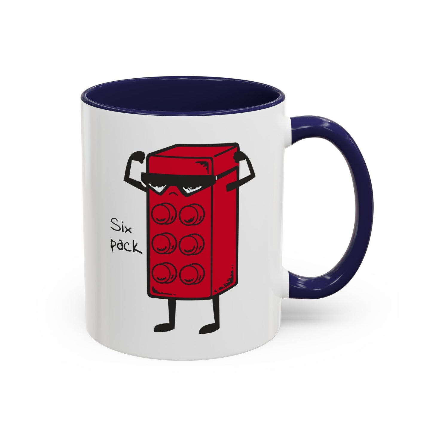 Humor Mug - Six Pack Lego Block