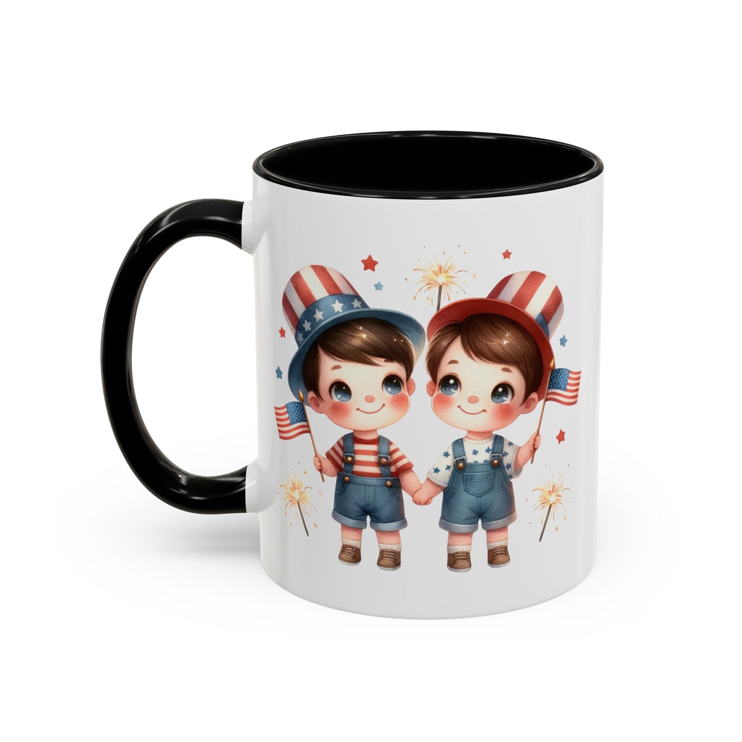 4th of July - American Boys Flags 2