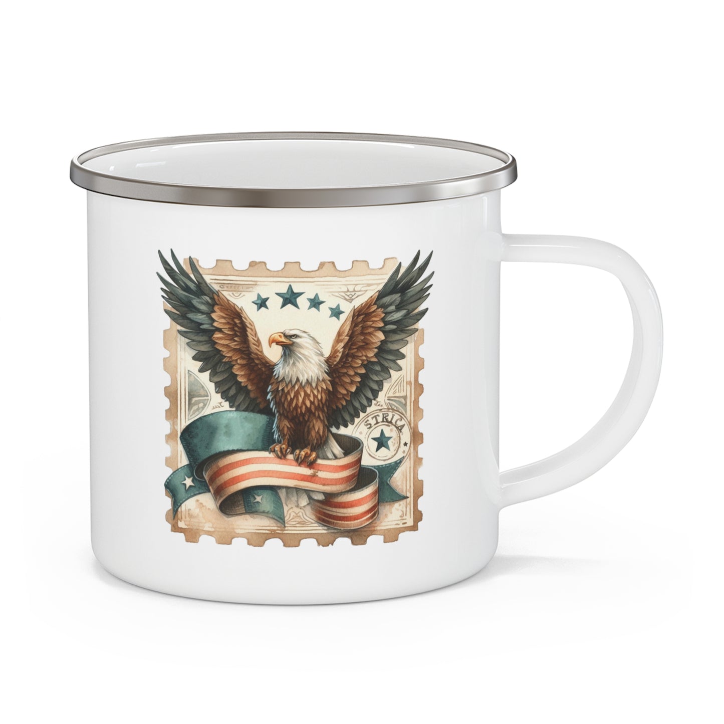 4th of July Mug - Bald Eagle Stamp