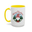 Christmas Mug - Merry Christmas Red Text Gnome Bow Tree