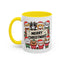 Christmas Mug - Merry Christmas Black Text Cute Animals