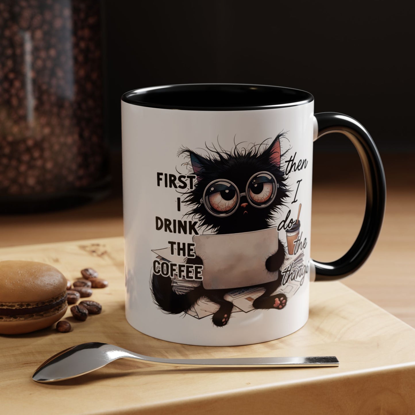 Animal Mug - First I Drink The Coffee