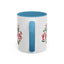 Christmas Mug - Merry Christmas Green & Red Text Tree Snowflakes Presents