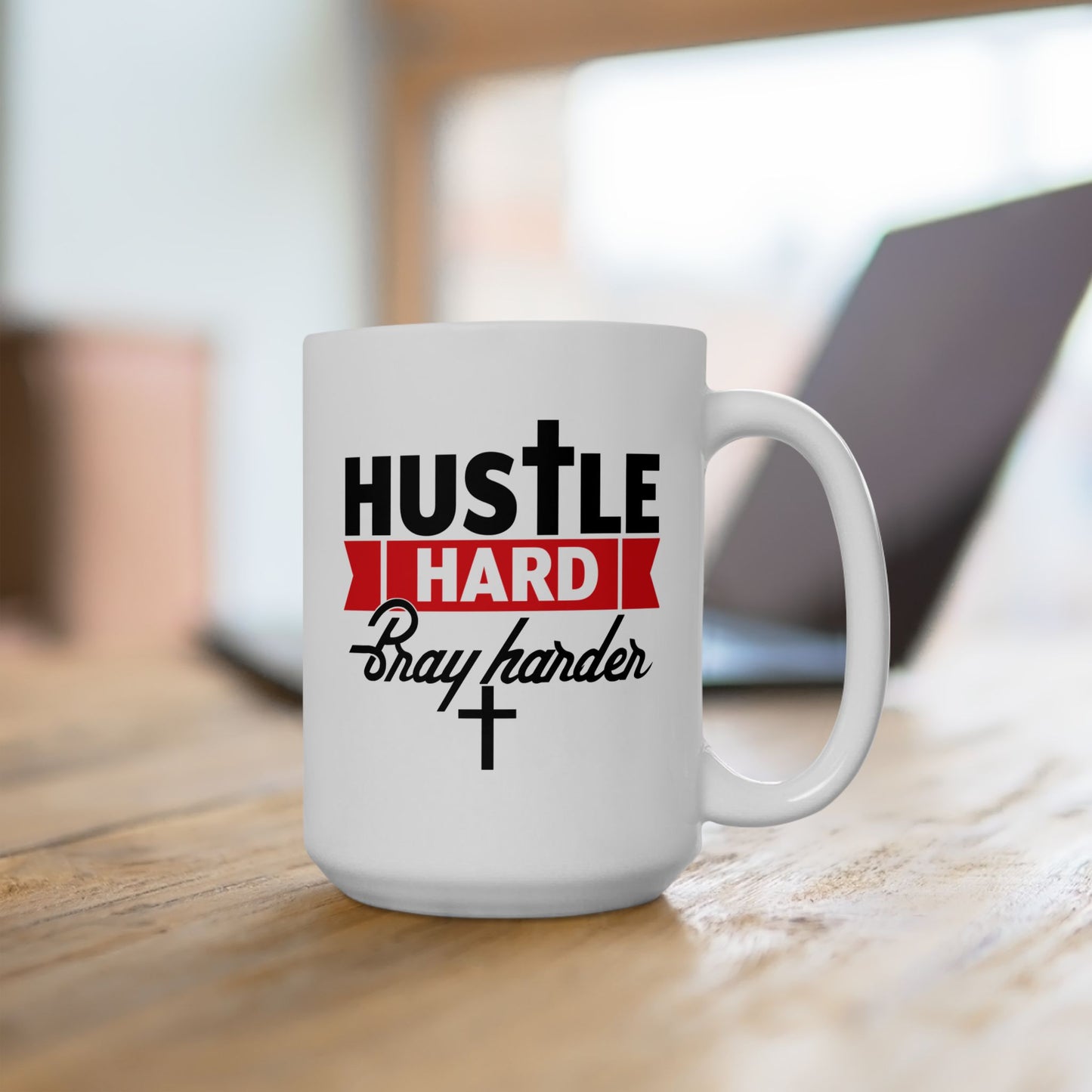Religious Mug - Hustle Hard
