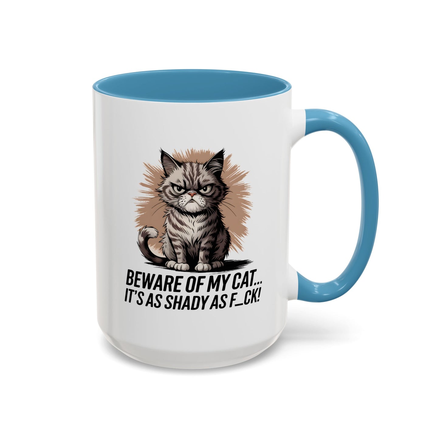 Humor Mug - Beware of My Cat