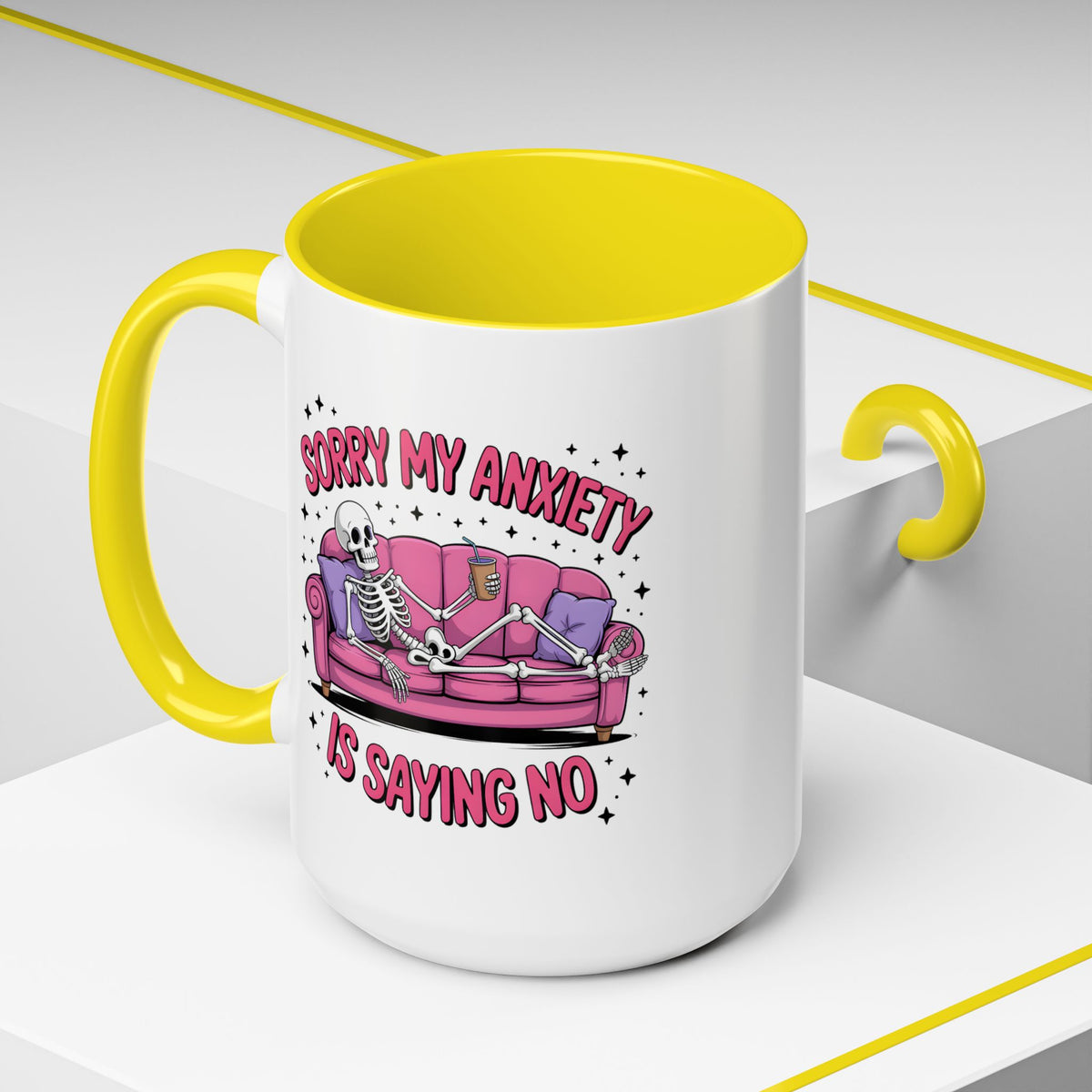 Humor Mug - Sorry My Anxiety