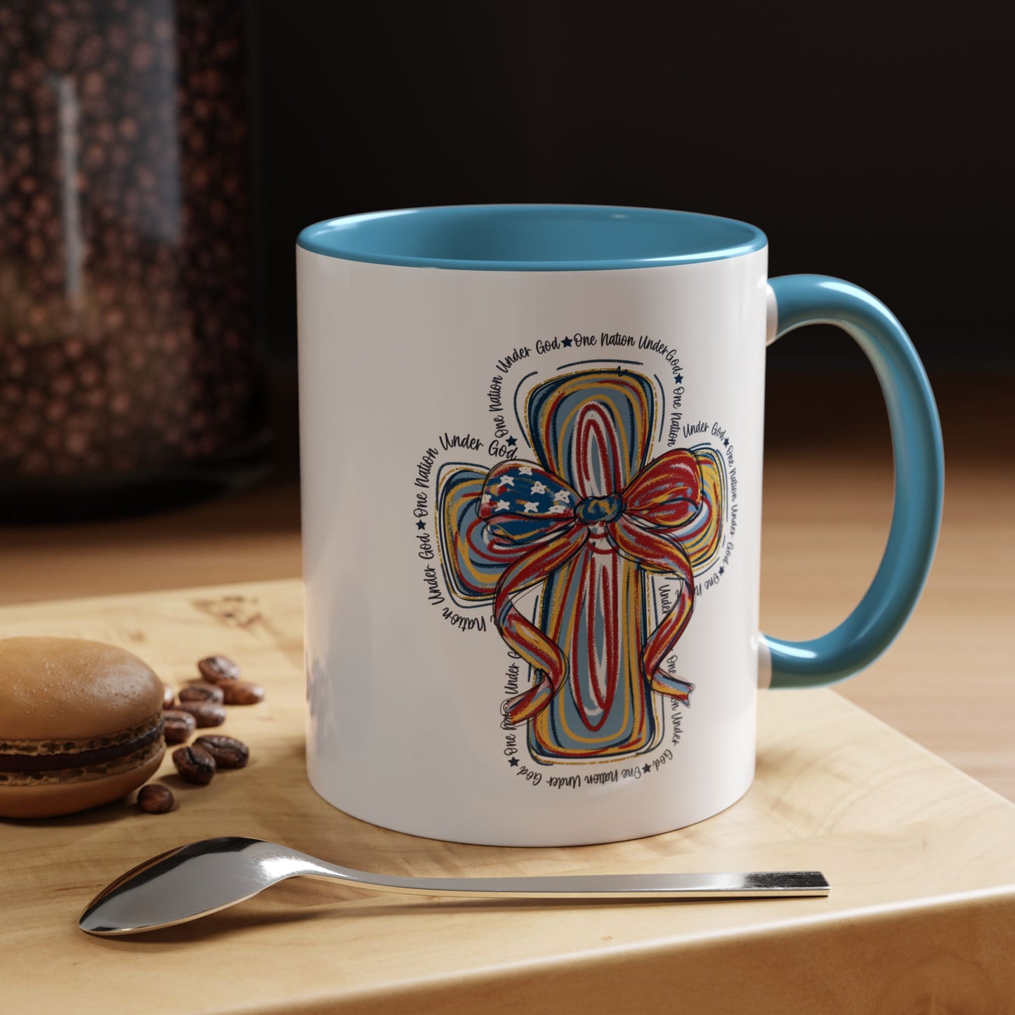 4th of July Mug - Christian Cross Bow