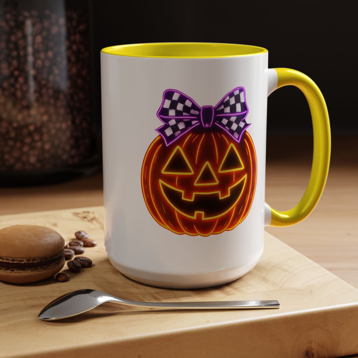 Halloween Mug - Purple Bow's Pumpkin