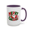 Christmas Mug - Green & Red Text Santa Presents