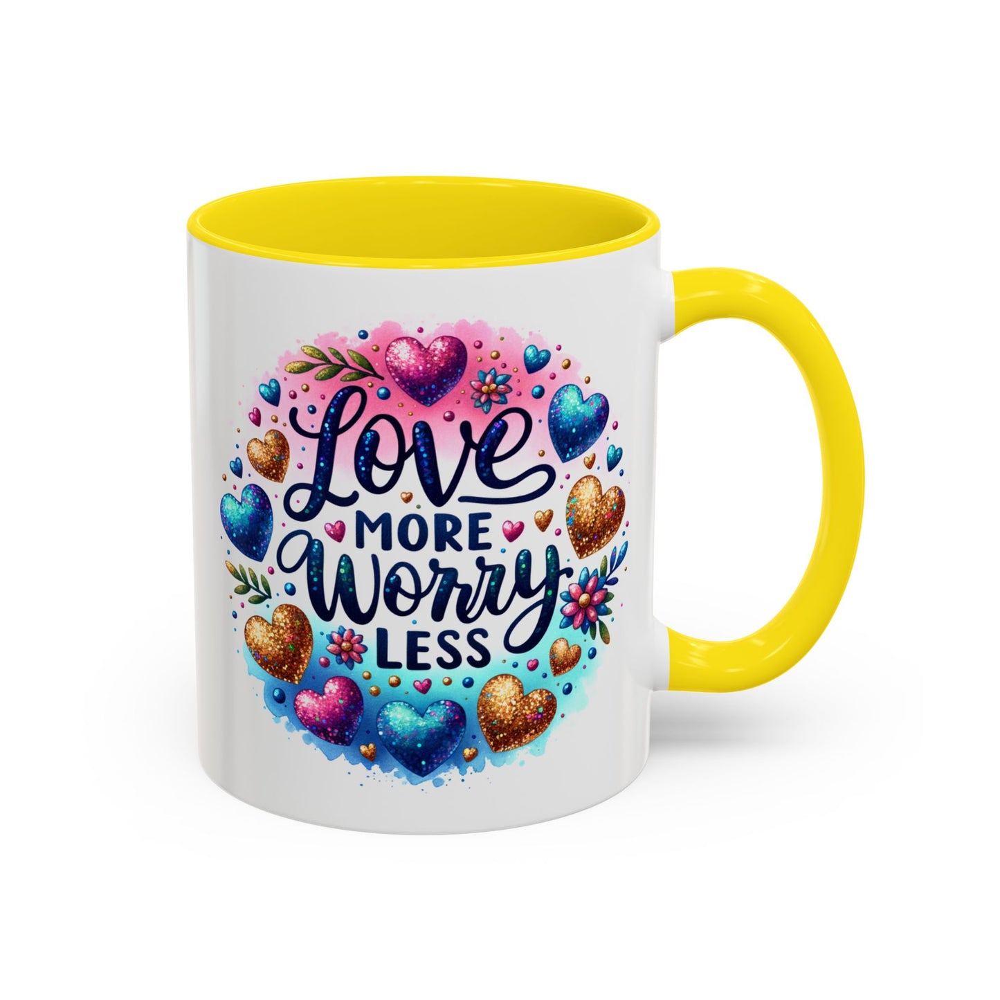 Wellness Mug - Love More Worry Less Circle