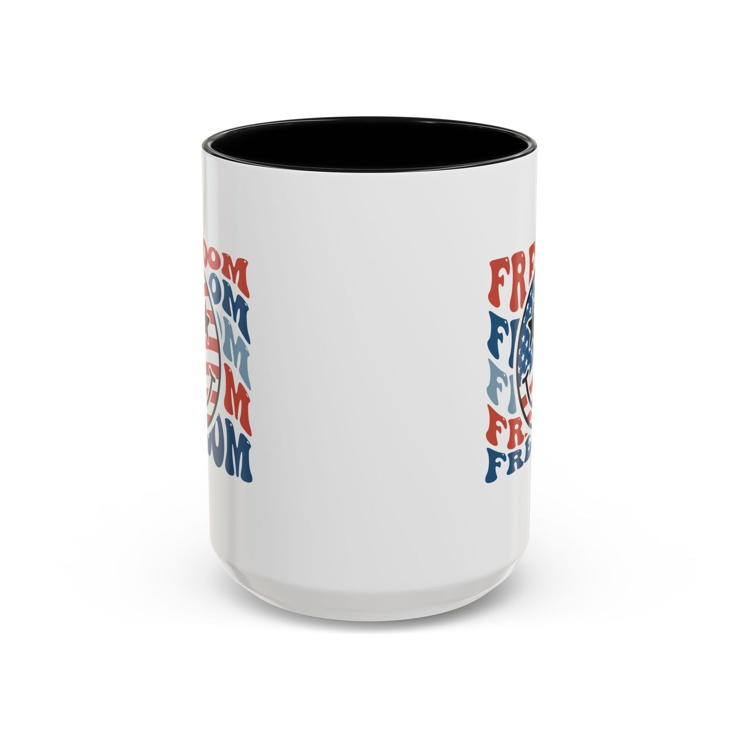 4th of July Mug - Freedom Smiley Face