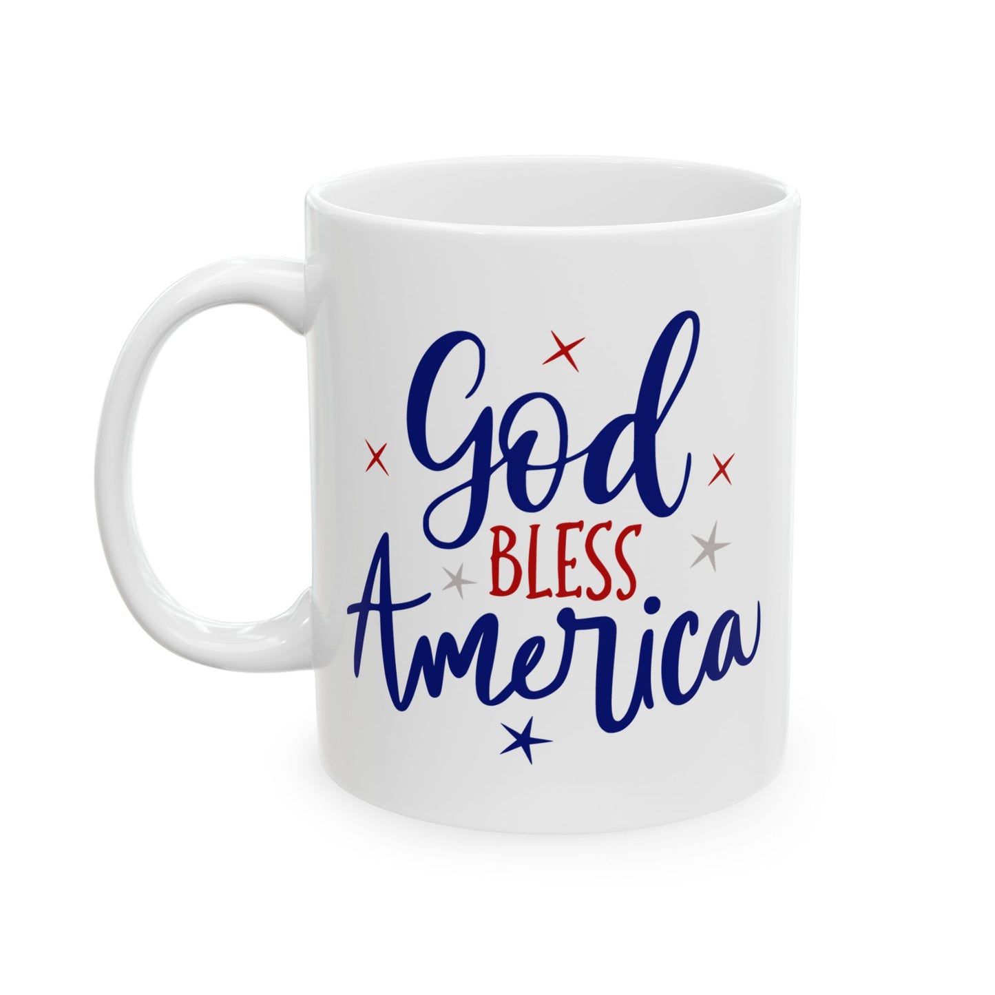 4th of July Mug - God Bless America Patriotic