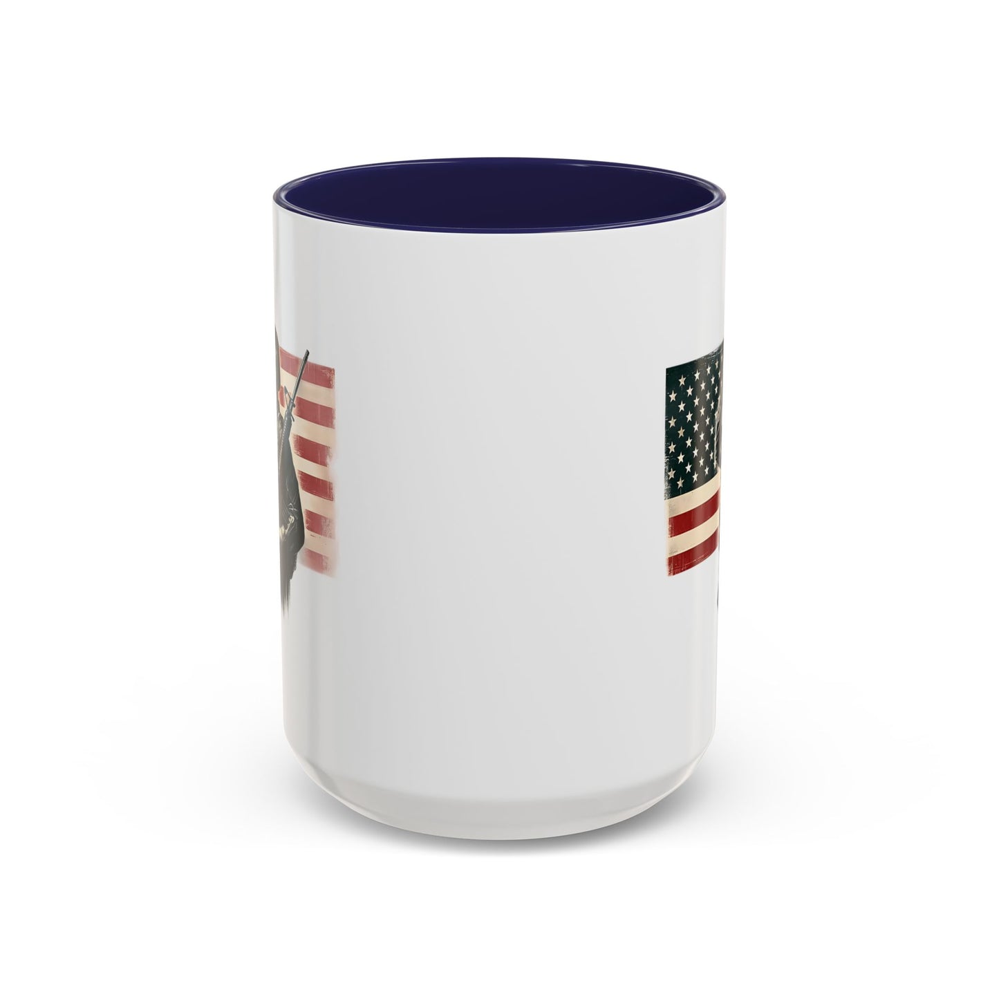 4th of July Mug - Soldier American Flag
