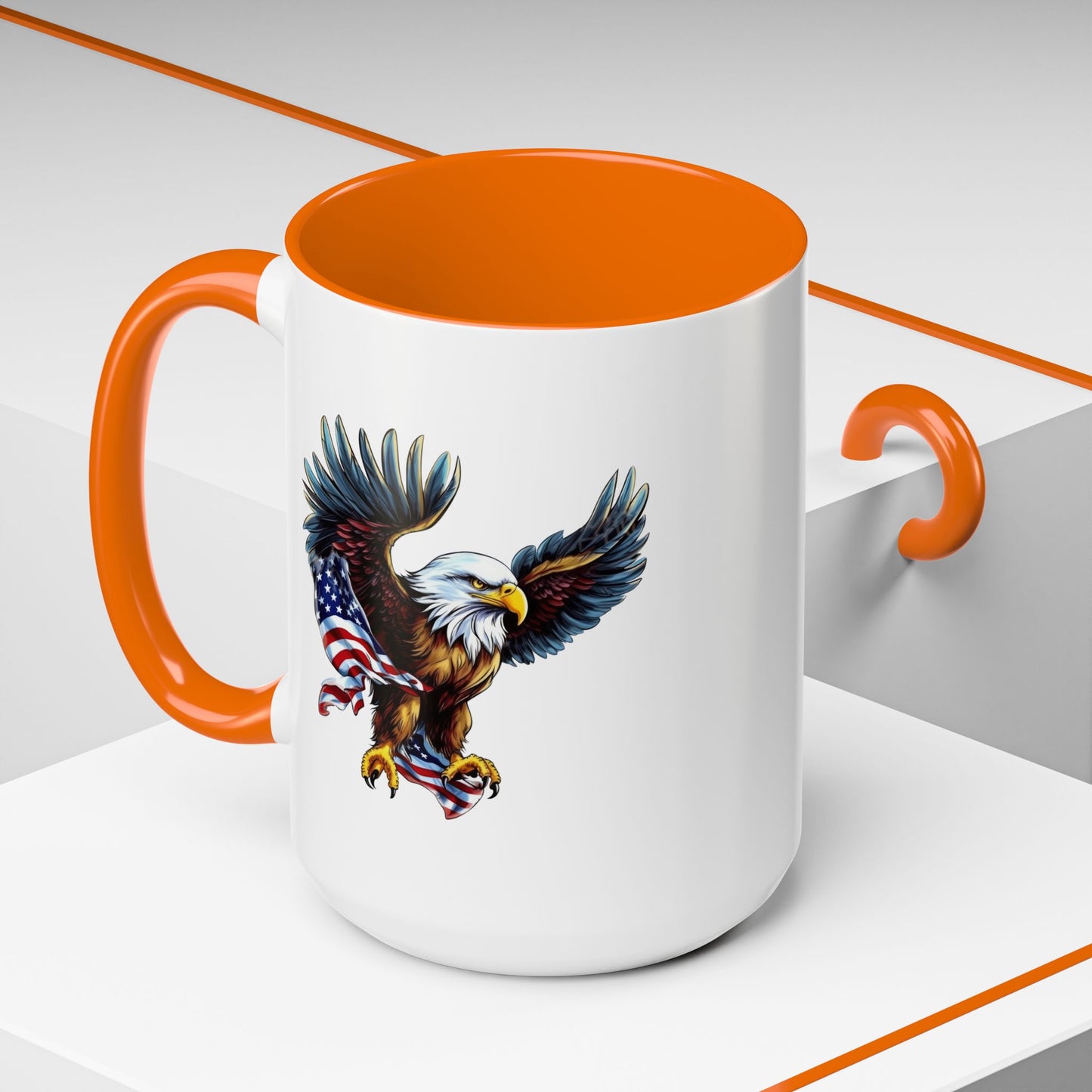 4th of July Mug - American Bald Eagle Flag 7