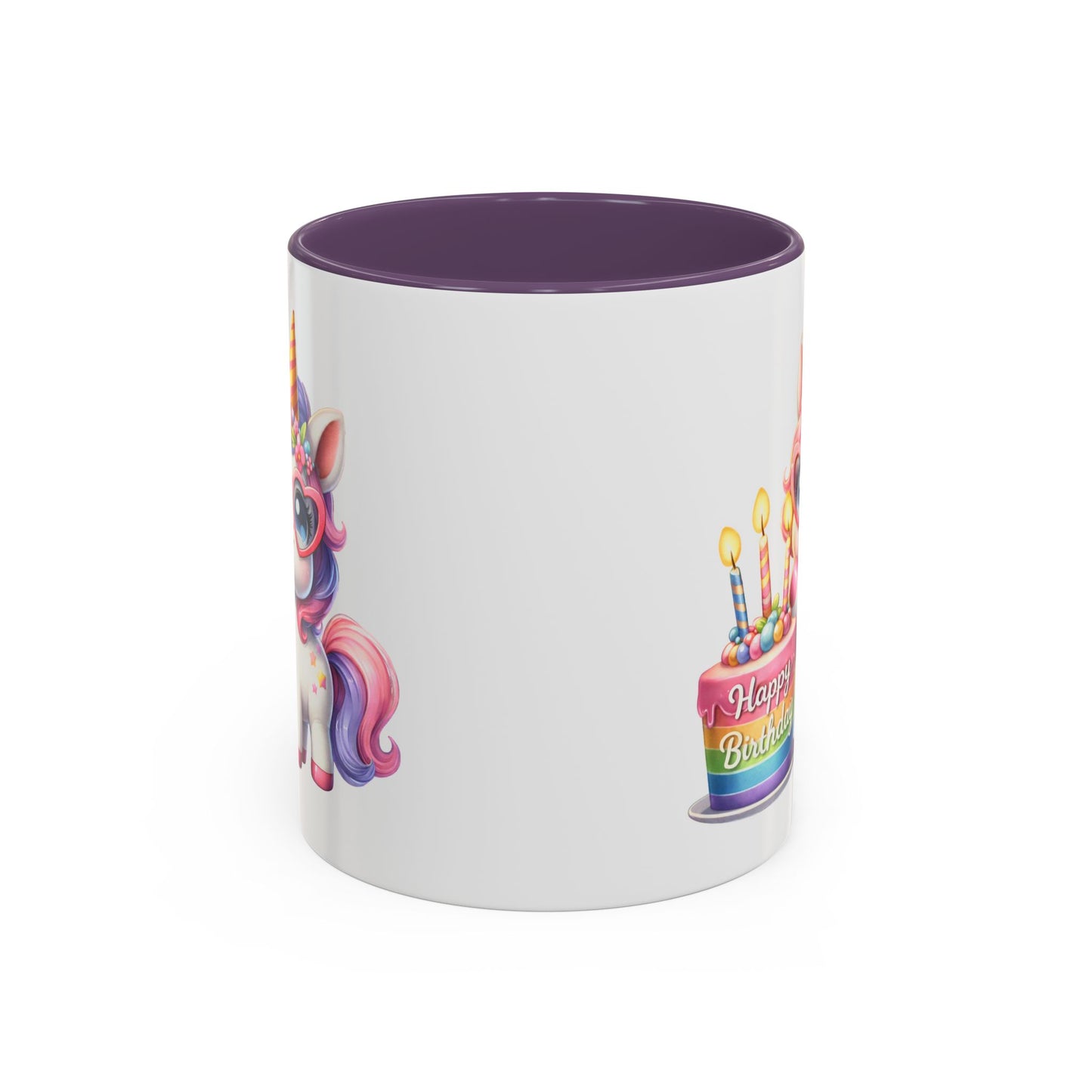 Birthday Mug - Unicorn Candles