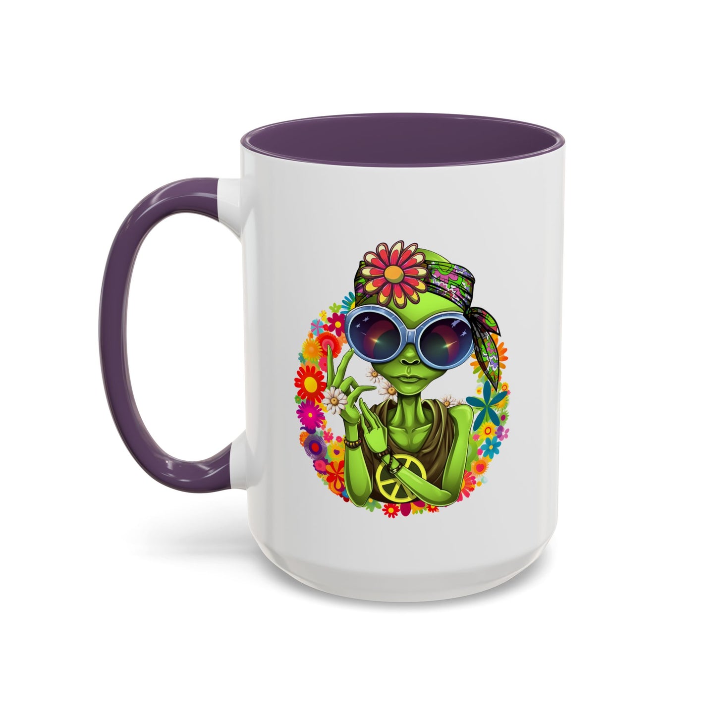 Alien Mug - Peace Hippy Alien