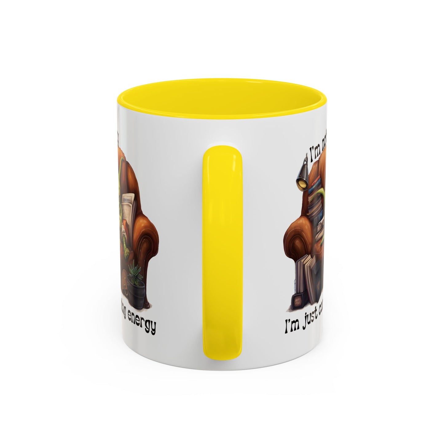 Humor mug - I'm Not Lazy I'm Just Conserving Energy Alien