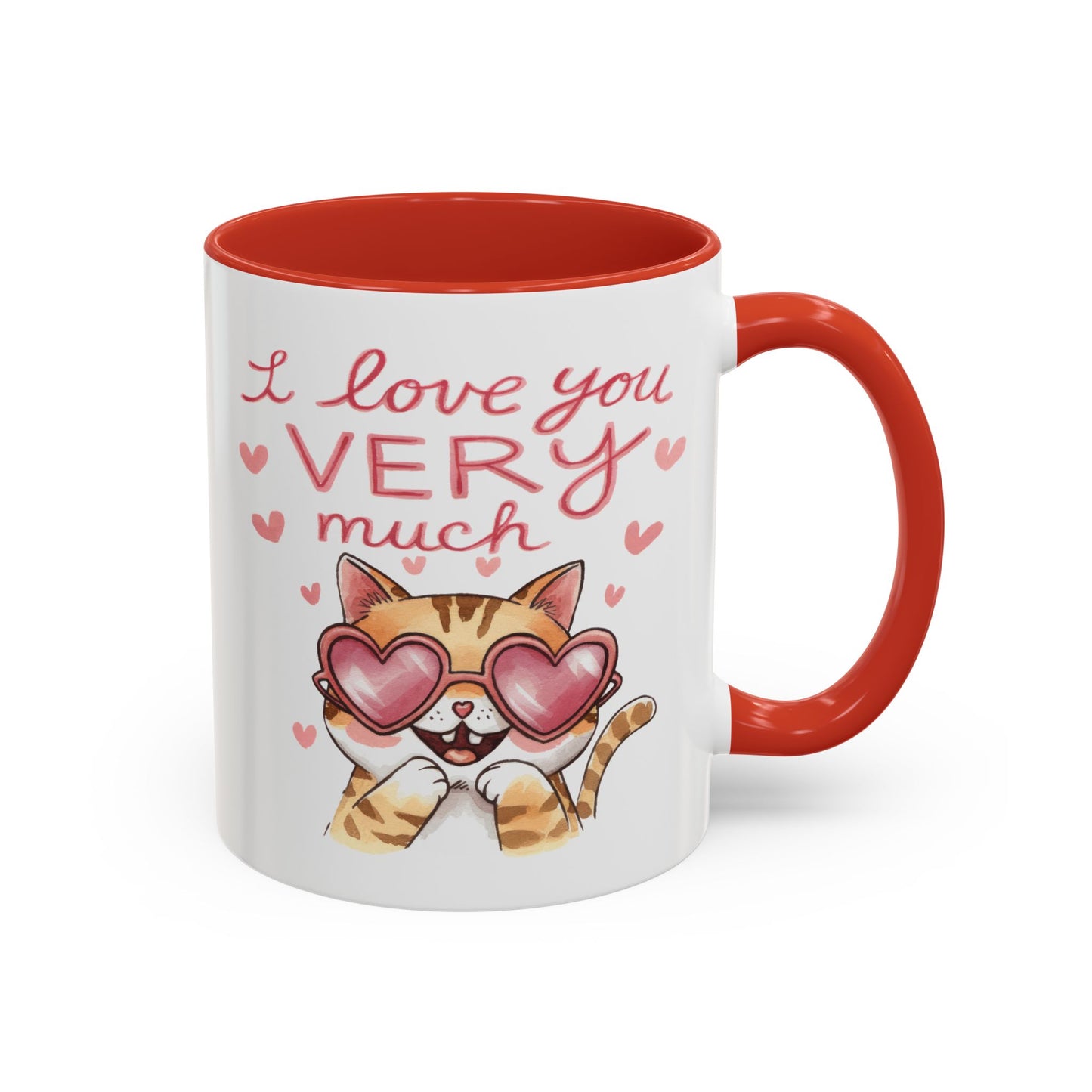 Anniversary Mug - I love You Very Much Cat