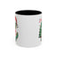 Christmas Mug - Merry Christmas Red Text Dinosaur Tree