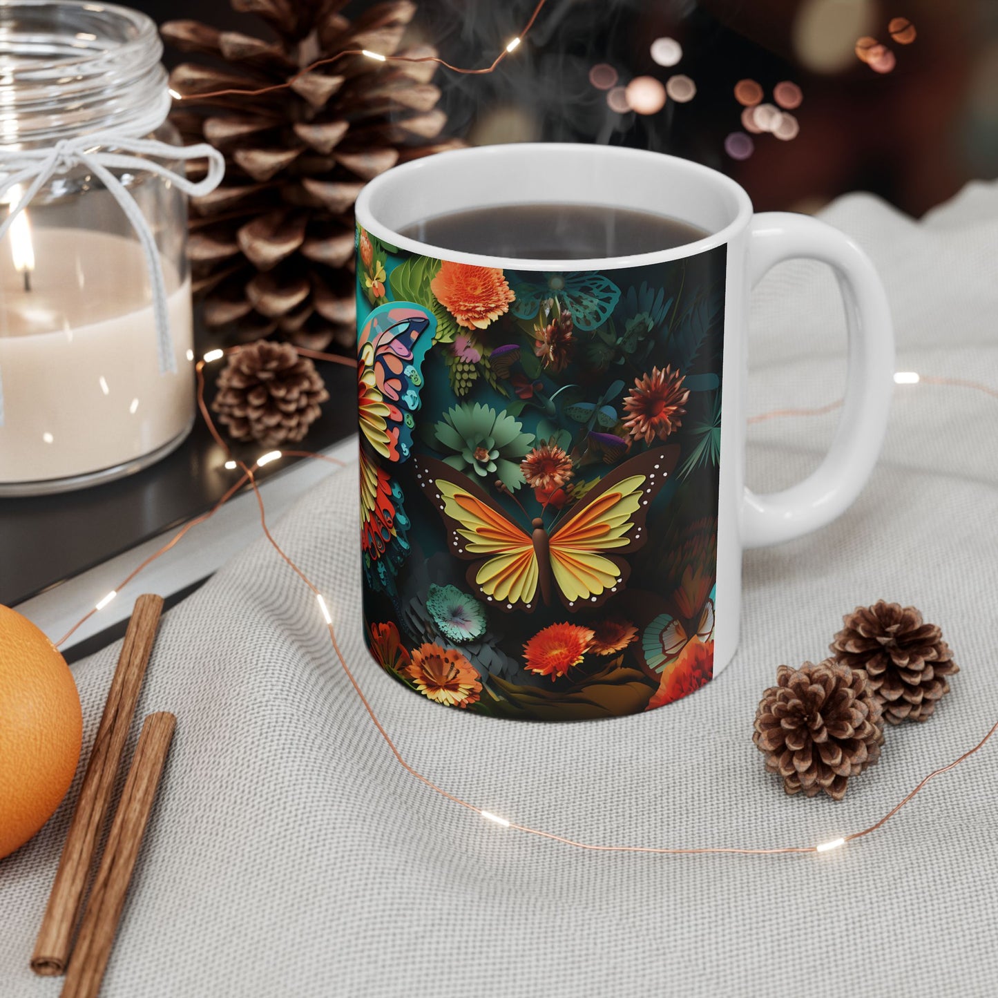 Artistic Mug - Colorful Butterflies 4