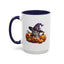 Halloween Mug - Witch Cat Hiding In Pumpkins