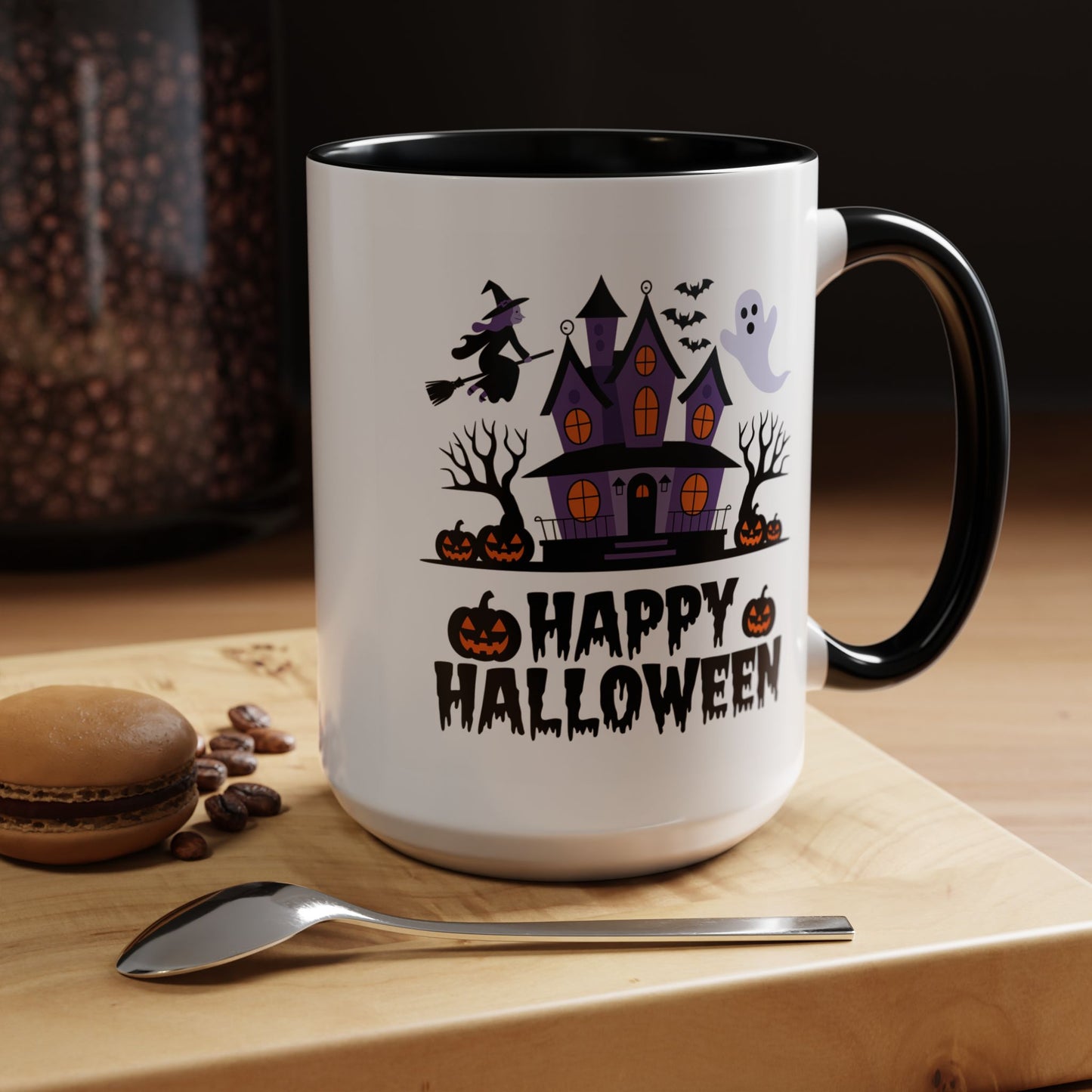Halloween Mug - Happy Halloween Purple House