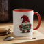Christmas Mug - Merry Christmas White & Green Text Gnome Lights