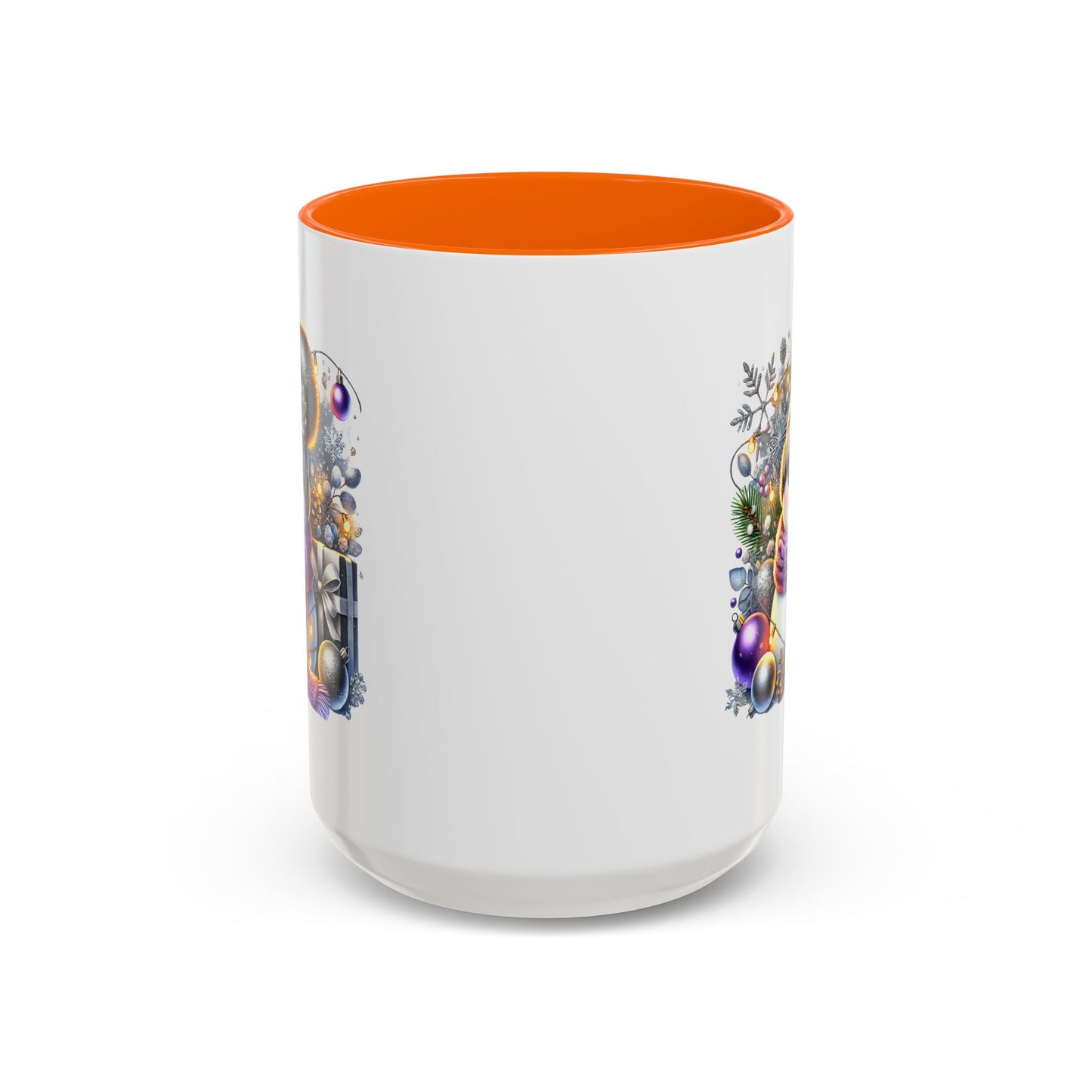 Christmas Mug - Purple and Silver Snowman