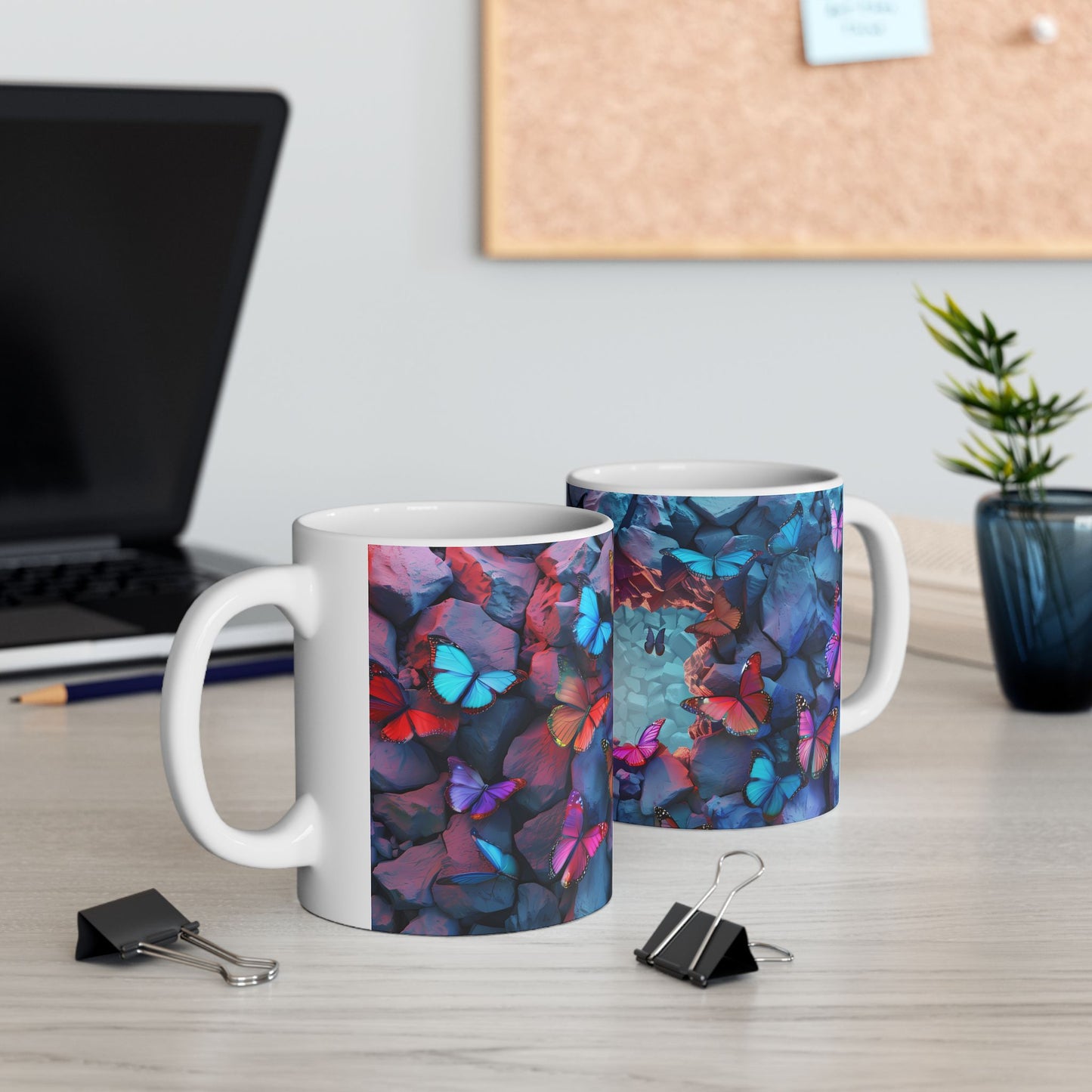 Artistic Mug - Colorful Butterflies
