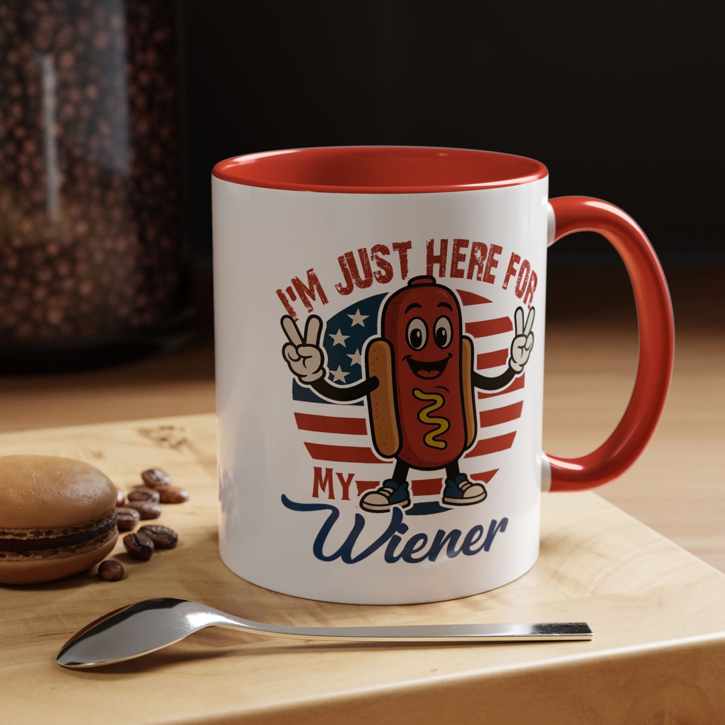Adult Mug - I'm Just Here For My Wiener