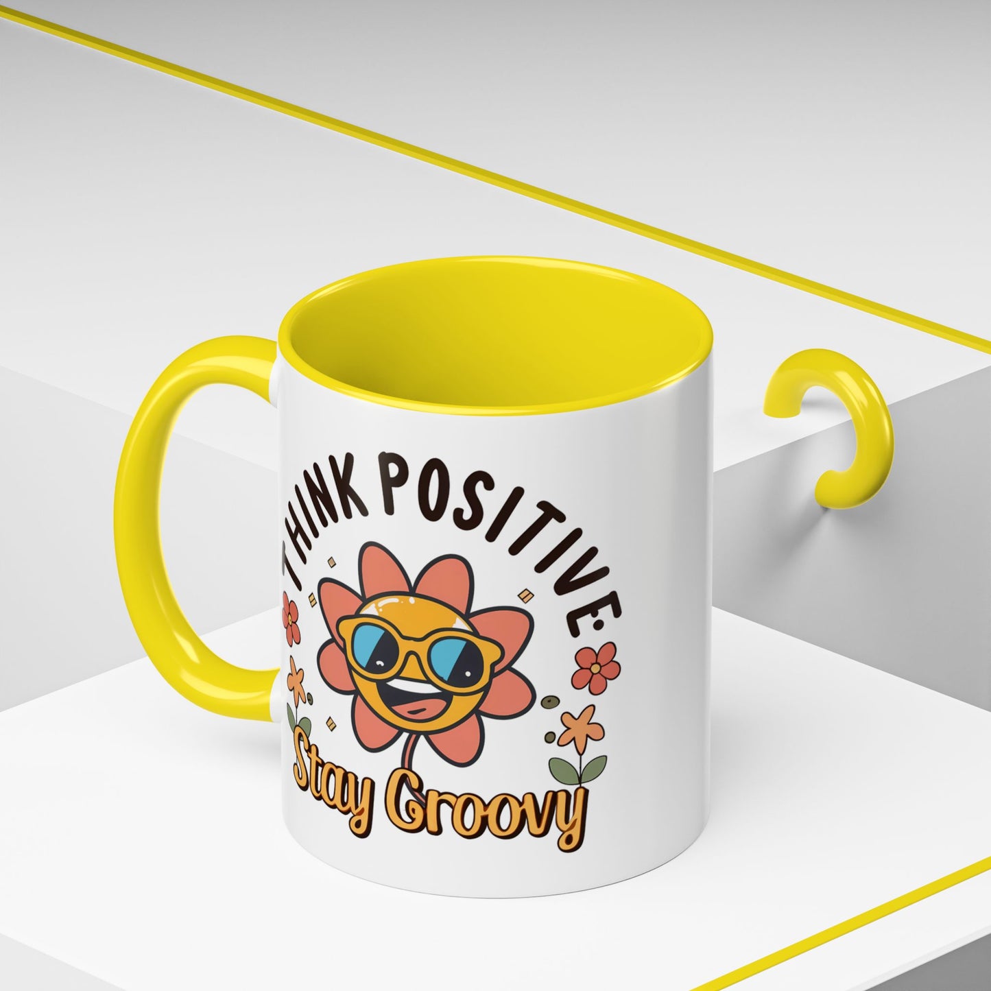 Wellness Mug - Think Positive Stay Groovy