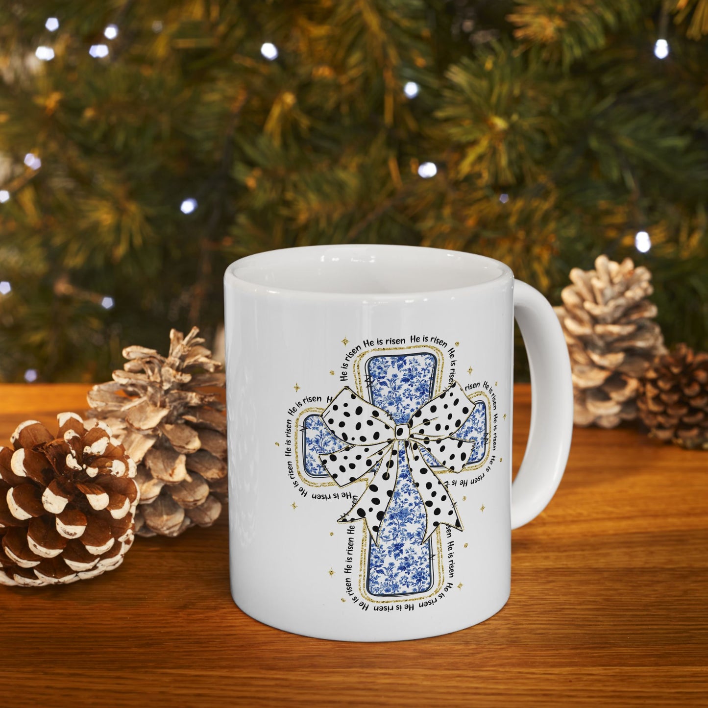 Easter Mug - Cross He Is Risen