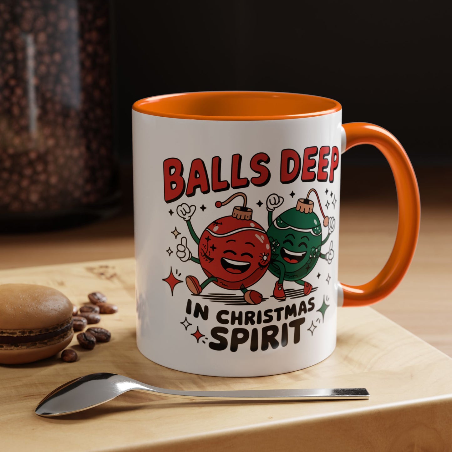 Adult Mug - Balls Deep in Christmas Spirit