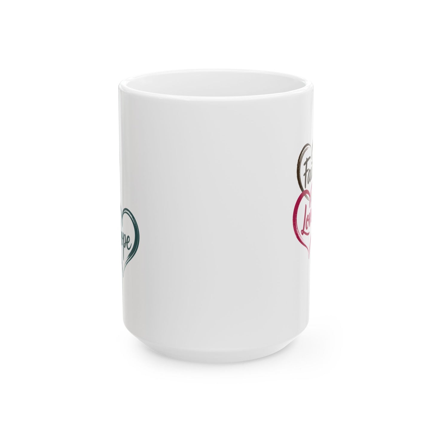 Religious Mug - Faith Love Hope
