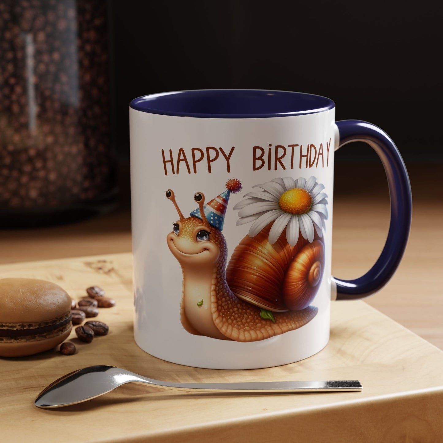 Birthday Mug - Snail Flower
