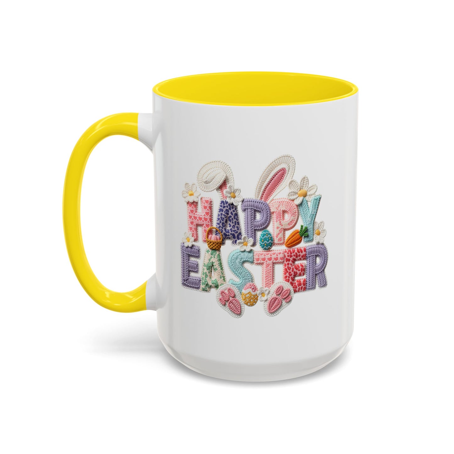 Easter Mug - Happy Easter Latch Yarn