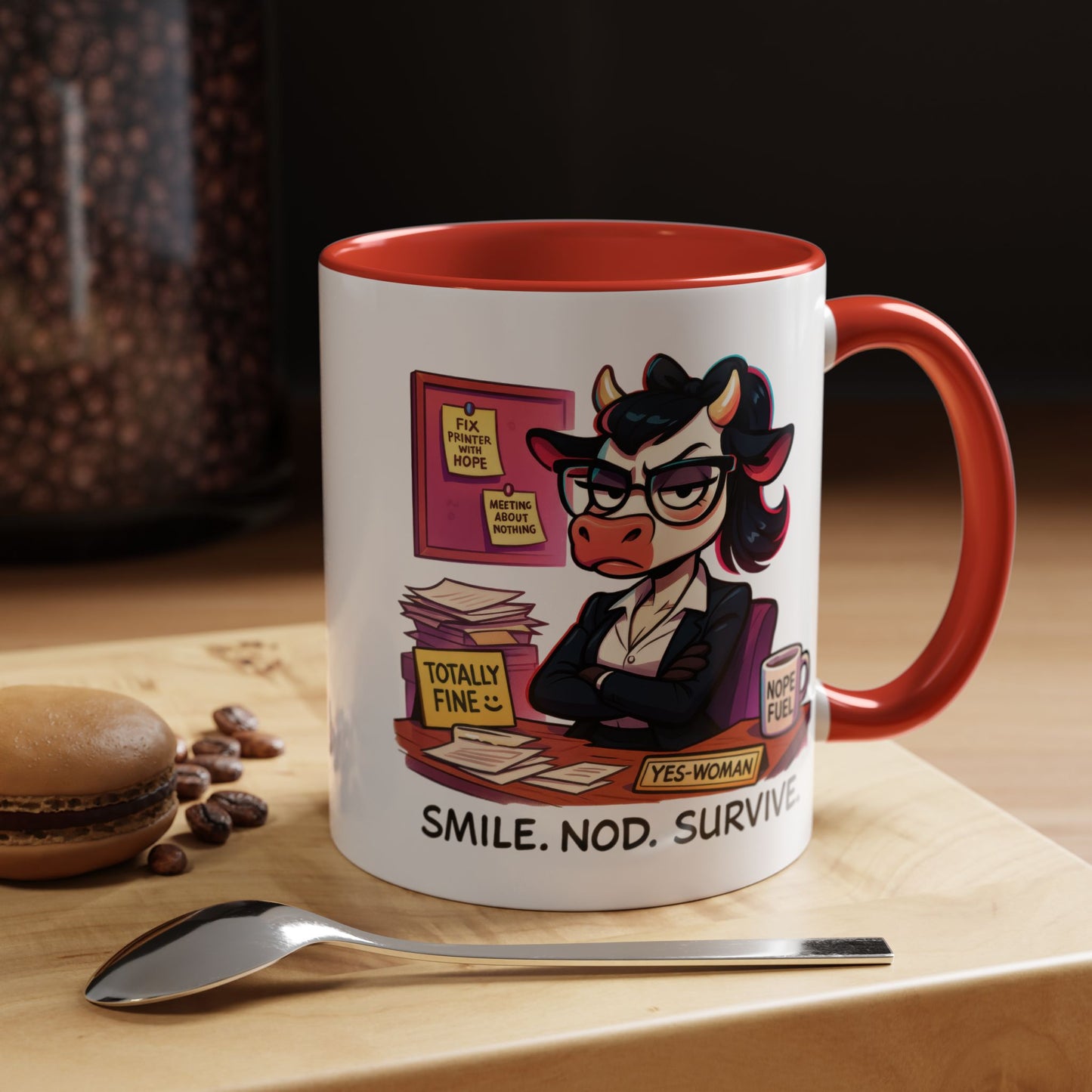 Office Mug - Smile Nod Survive
