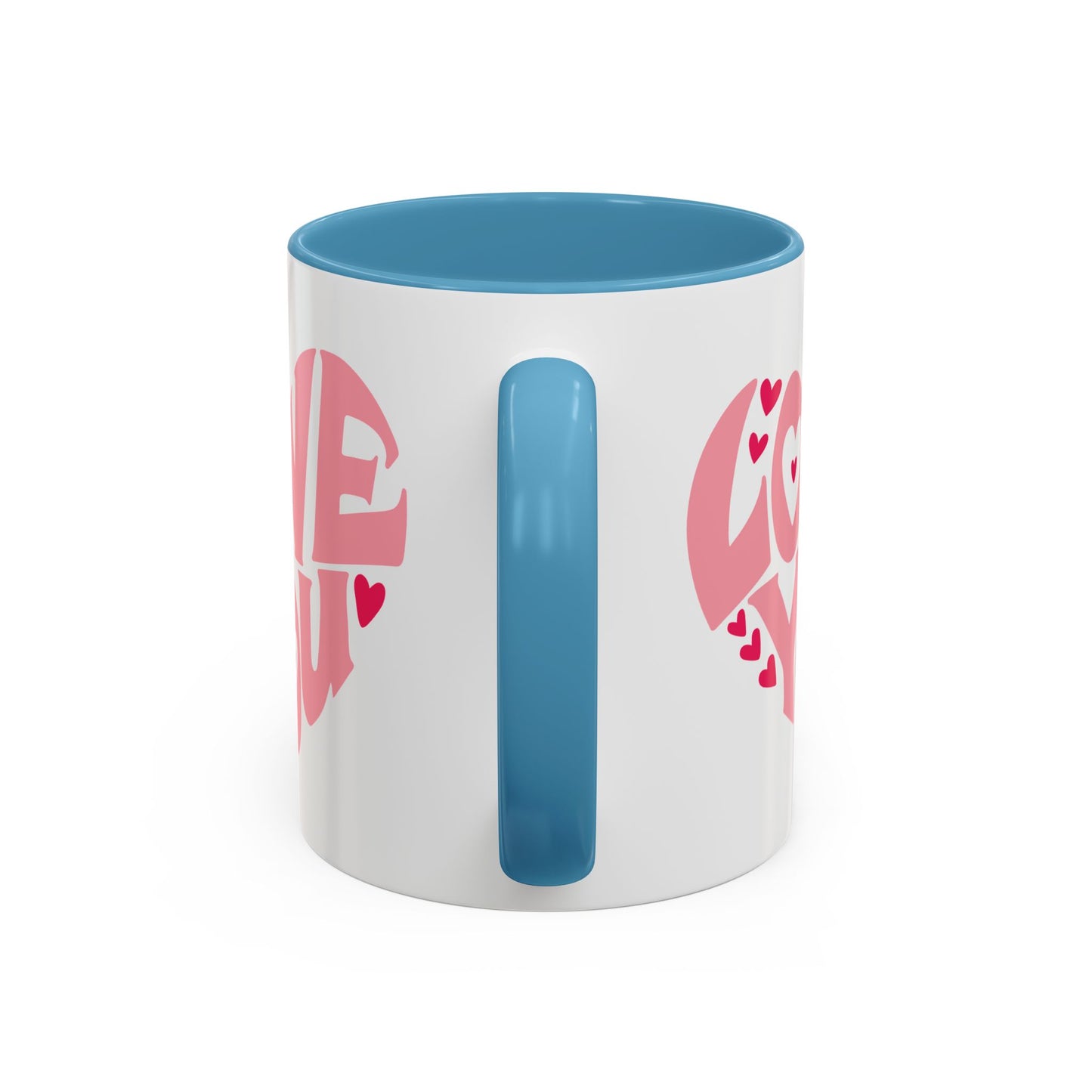 Valentine's Day Mug - Love You Heart Lettering