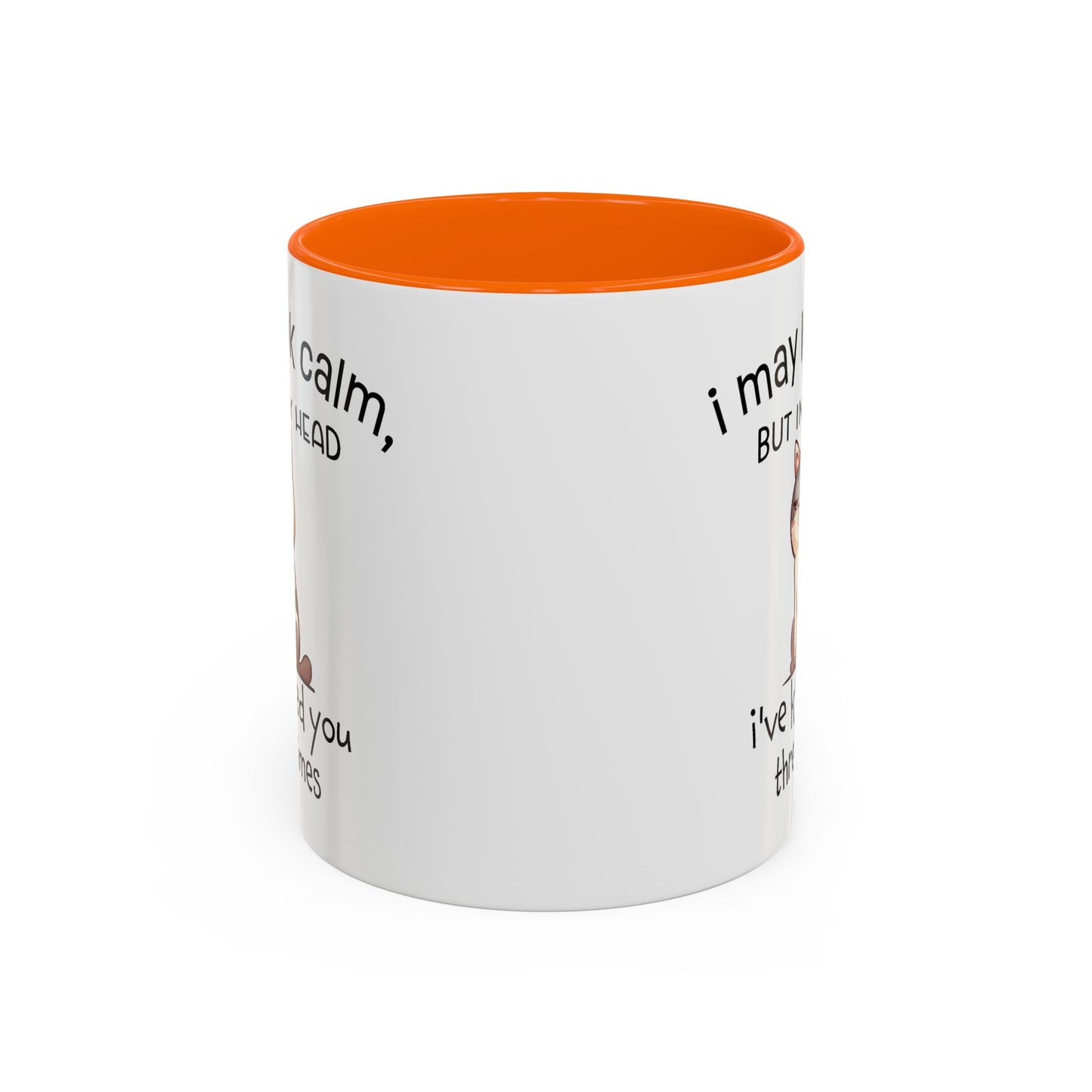Adult Mug - I May Look Calm Cat