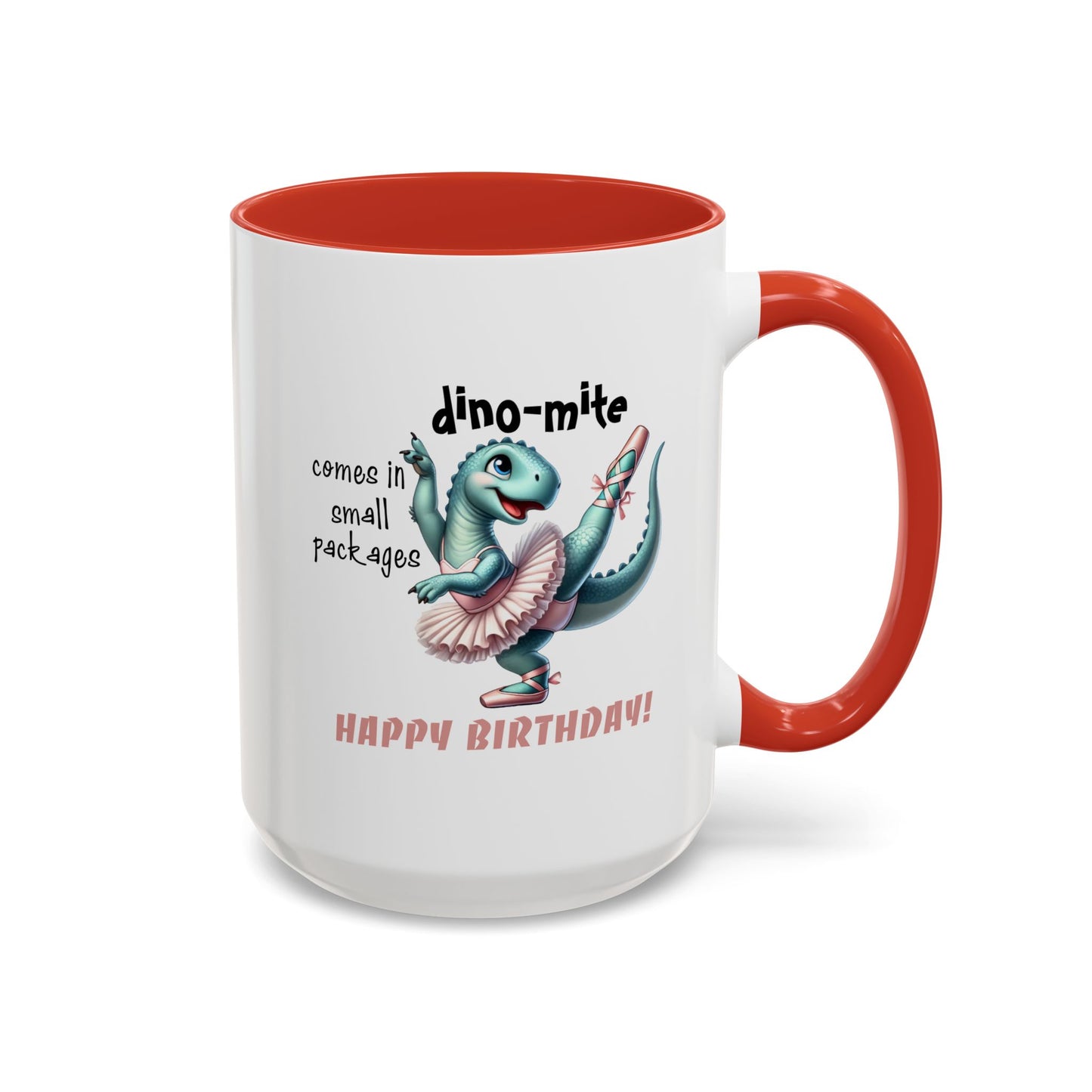 Birthday Mug - Dino-mite (Girl)