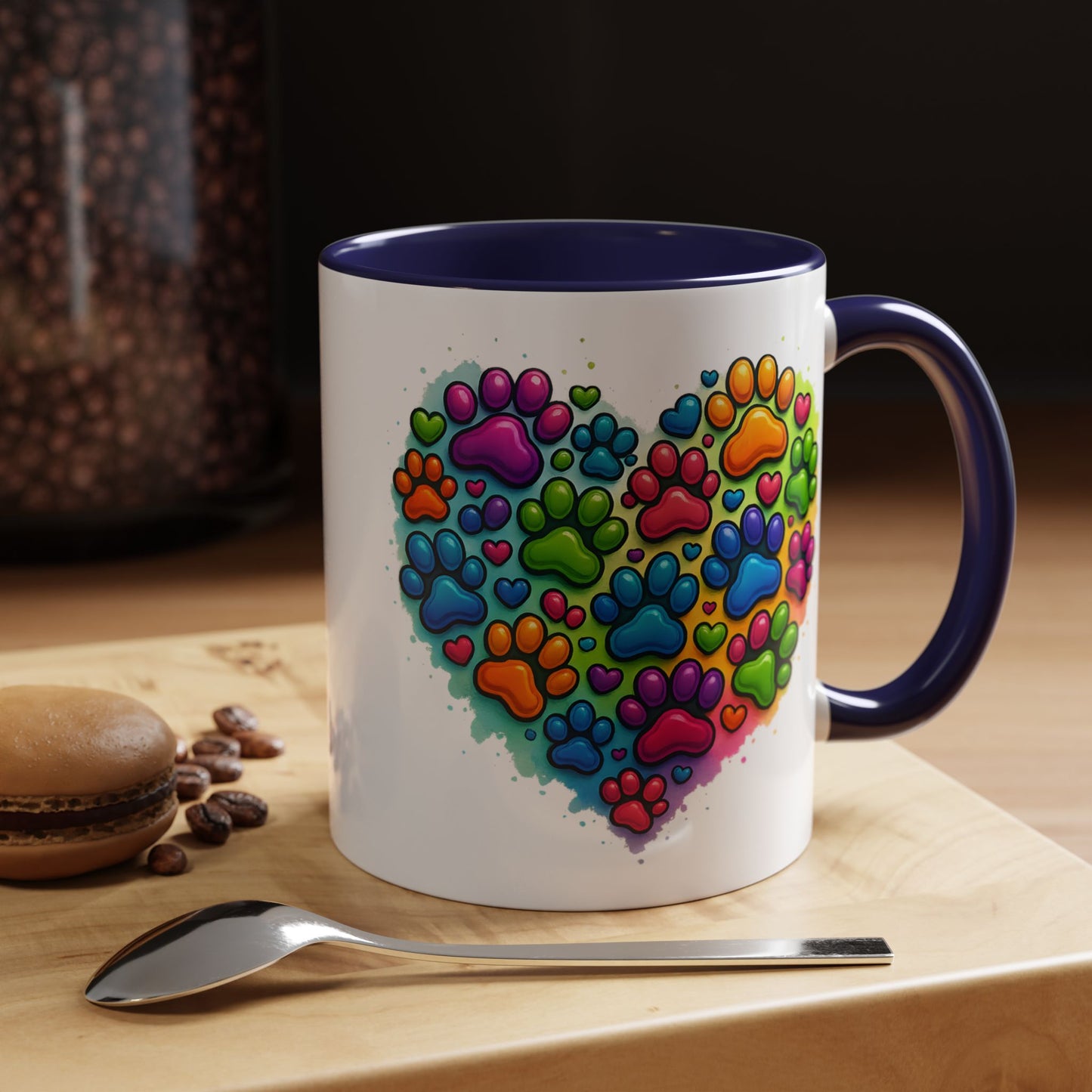 Animal Mug - Dog Paws Heart