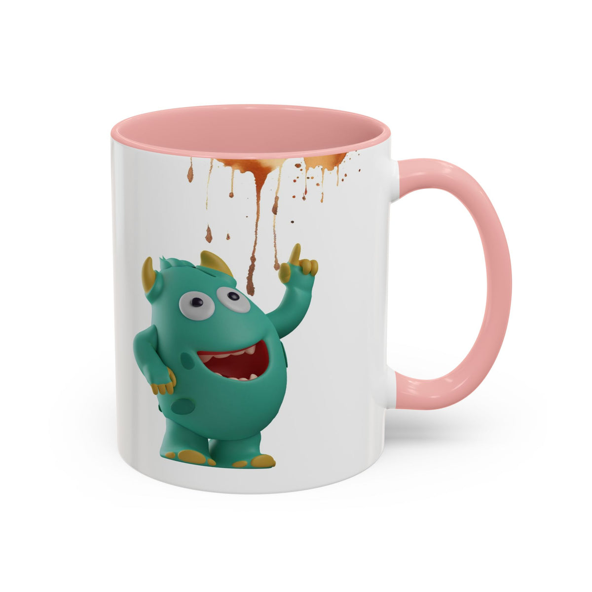 Humor Mug - Monster Drinks Coffee Spill